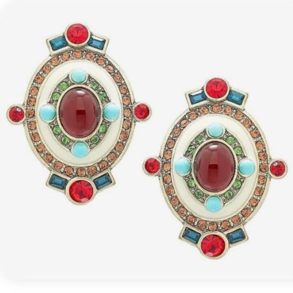 Heidi Daus Eclectic Elegance Earrings NEW Stunning Art Deco